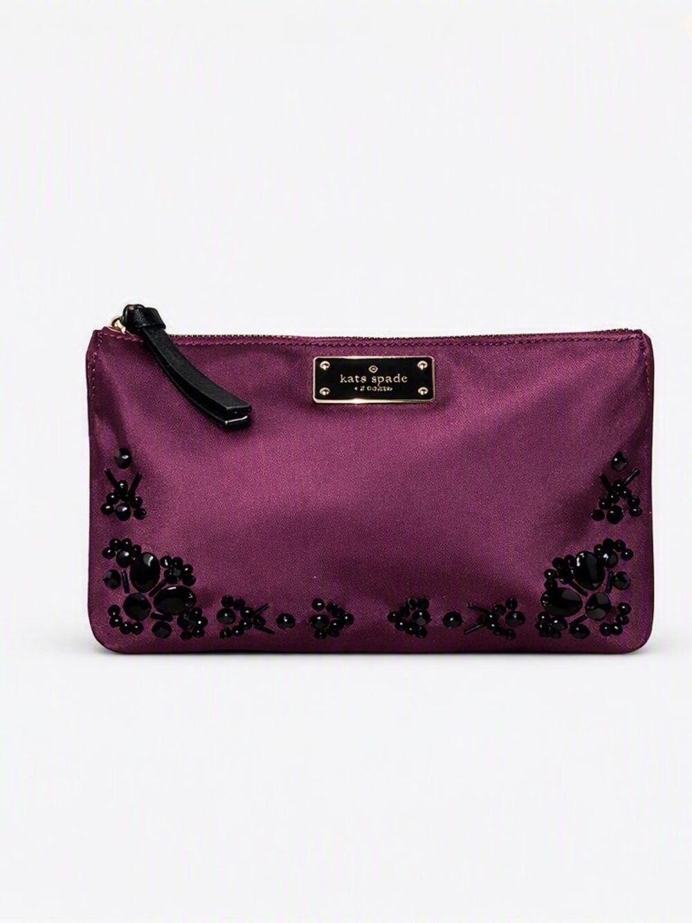 Kate Spade Madelyne Embellished Deep Plum Crossbody NWT